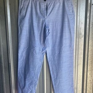 Talbots Relaxed Chino pants in a light blue chambray cotton material. New